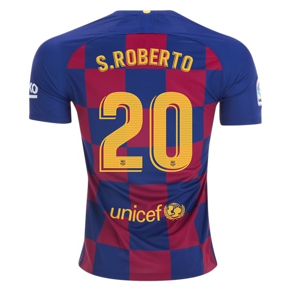 Camiseta Barcelona NO.20 S.Roberto Primera equipación 2019-2020 Azul Rojo